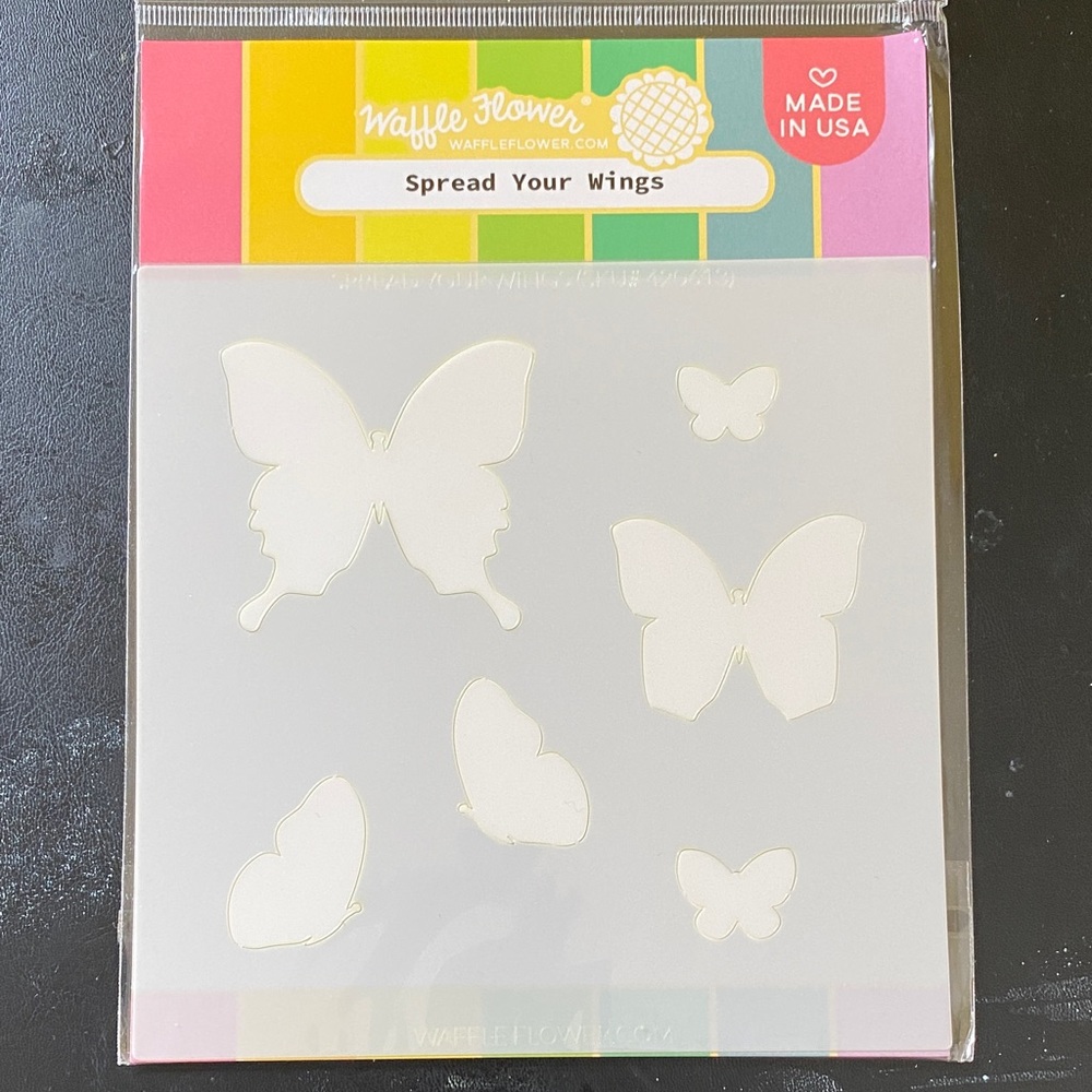 Waffle Flower Spread Your Wings Butterfly Stencil